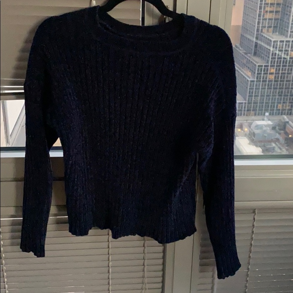 NWOT Chenille Cropped Sweater Size S